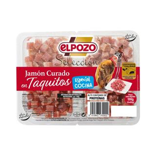 Jamón ElPozo curado taquitos 2x65gr