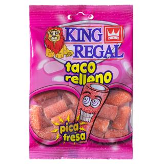 Regaliz King Regal taco relleno pica fresa bolsa 100gr