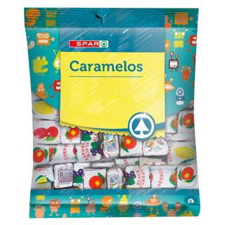 Caramelos Spar masticables frutas bolsa 150gr