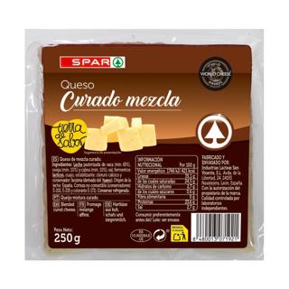 Queso Spar mezcla curado cuña 250 g
