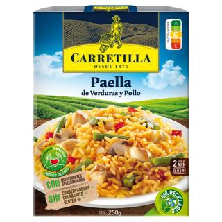 Paella Carretilla de verduras y pollo envase 250gr
