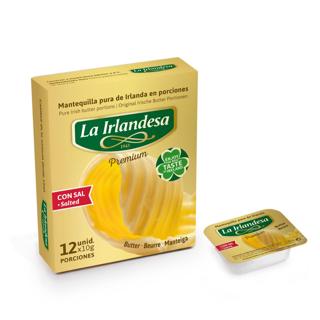Mantequilla La Irlandesa porciones 12ud