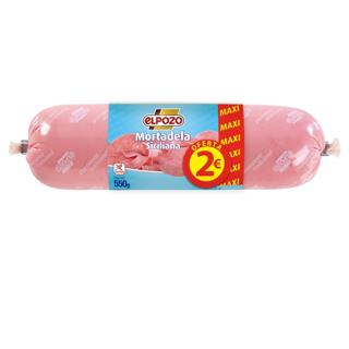 Mortadela ElPozo siciliana pieza 550gr
