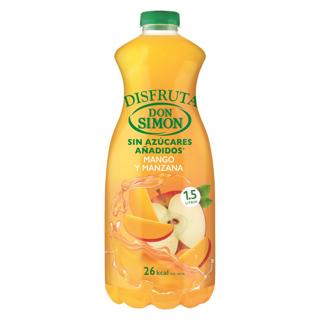 Zumo Don Simón de mango y manzana sin azúcar añadido pet 1,5L
