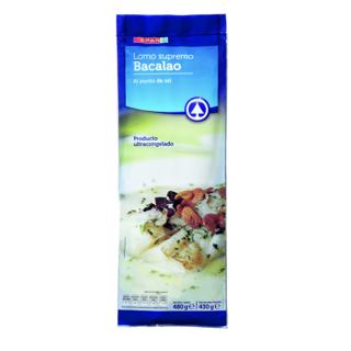 Lomos de bacalao Spar supremo al punto de sal 430gr