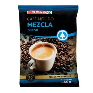 Café Spar molido mezcla 50/50 250gr
