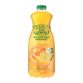ZUMO DISFRUTA D. SIMON MULTIFRUTAS  PET 1,5L.