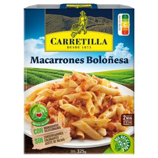 Macarrones Carretilla boloñesa envase 325gr