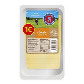 Queso Castillo de Holand gouda lonchas 100gr