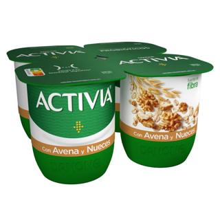 Activia avena y nueces 4x120gr