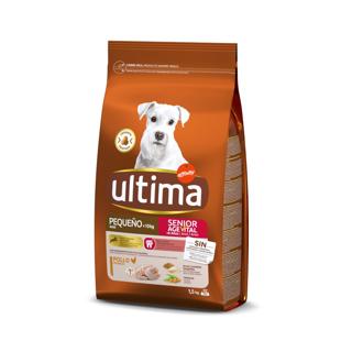 Alimento para perros Ultima mini senior con pollo, arroz y cereales 1,5kg