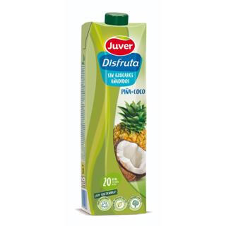 Néctar Juver Disfruta exótico de piña y coco sin azúcar añadido brick 1L