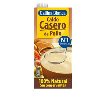 Caldo Gallina Blanca de pollo 100% natural 1L