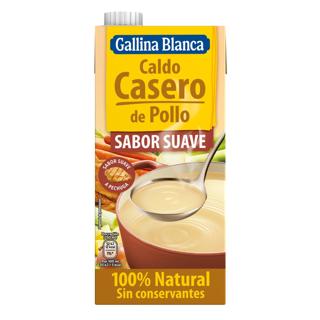 Caldo Gallina Blanca de pollo suave 100% natural 1L