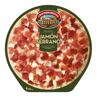 PIZZA CASA TARRADELLAS JAMON SERRANO 390GR.
