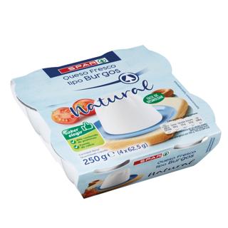 Queso Spar burgos fresco 4ud 250 g