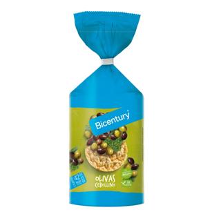 Tortitas Bicentury de maíz oliva y cebollino 125gr