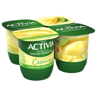 Yogur Activia lima limón cremoso 4x115gr