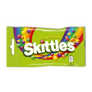 Caramelos Skittles masticables crazy sours bolsa 38gr