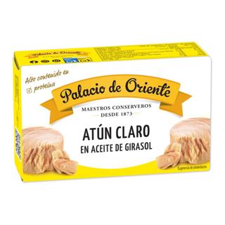 Atún Palacio De Oriente claro en aceite de girasol lata 111gr