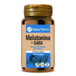 Cápsulas Naturtierra  de melatonina y gaba sin gluten 30UD