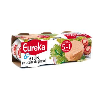 Atún Eureka en aceite de girasol lata 5+1x80gr