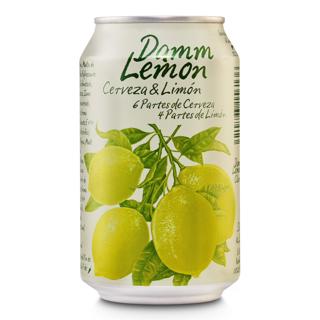 Cerveza Damm Lemon rubia clara mediterránea lata 33cl