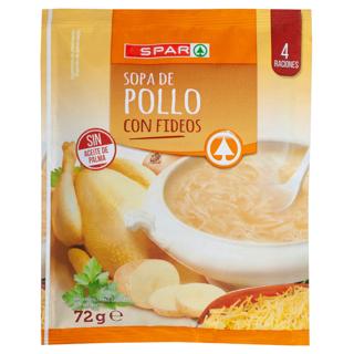 Sopa Spar de pollo con fideos 72gr