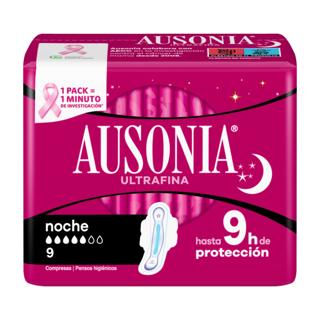 Compresa Ausonia ultraa noche con alas 9UD