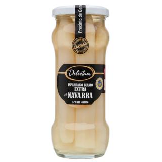 Espárragos Deleitum blancos extra 5/7 tarro 345gr
