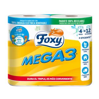 Papel Higiénico Foxy mega3 decorado 4UD