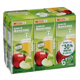 Zumo Spar de manzana brick 6x200ml