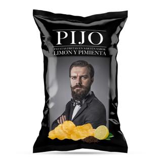 PAPAS PIJO SAB.LIMON Y PIMIENTA 130GR.