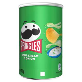Papas Pringles sour cream&onion tubo 70gr