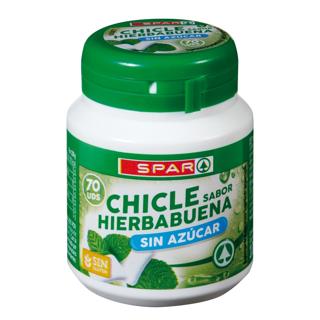 Chicle Spar hierbabuena sin azúcar bote 70ud