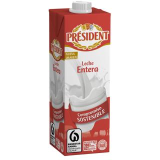 Leche President entera brik 1L