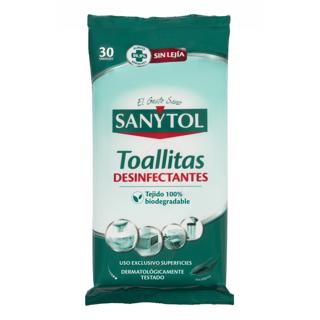 SANYTOL TOALLITAS DESINFECTANTES 30UD.