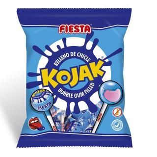 Caramelos Fiesta con palo Kojak pintalenguas bolsa 7ud 105gr