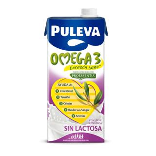 Leche Puleva desnatada omega 3 desnatada sin lactosa brik 1L