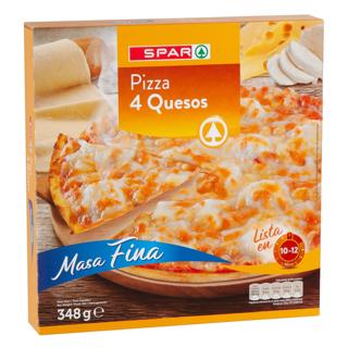 Pizza Spar cuatro quesos 348gr