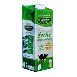 Leche La Irlandesa semidesnatada brik 1L