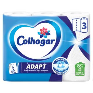 Rollo Papel  Colhogar media hoja cocina 3UD