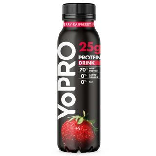 Yopro con proteínas con fresa y frambuesa desnatado 300gr