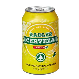 Cerveza Spar radler 2´2% alcohol lata 33cl