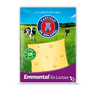Queso Castillo emmental sin lactosa lonchas 200 g