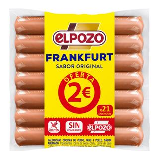 Salchichas El Pozo frankfurt pack 3x480 g