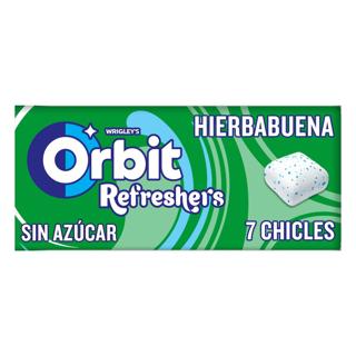 Chicles Orbit  hierbabuena refresher sin azúcar 16gr