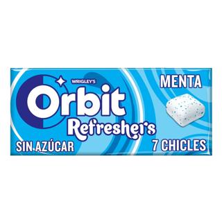 Chicles Orbit menta intensa sin azúcar 16gr