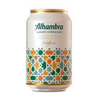 Cerveza Alhambra rubia especial lata 33cl