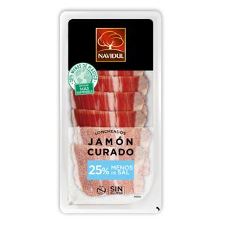Jamon Navidul reducido en sal curado lonchas 50 g